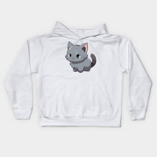 Cute Chartreux Cat Kids Hoodie